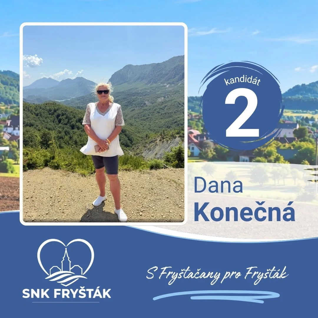 Dana Konečná na výletě v horách